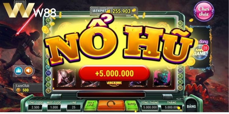 Sức hút đặc biệt từ sảnh game nổ hũ tại W88